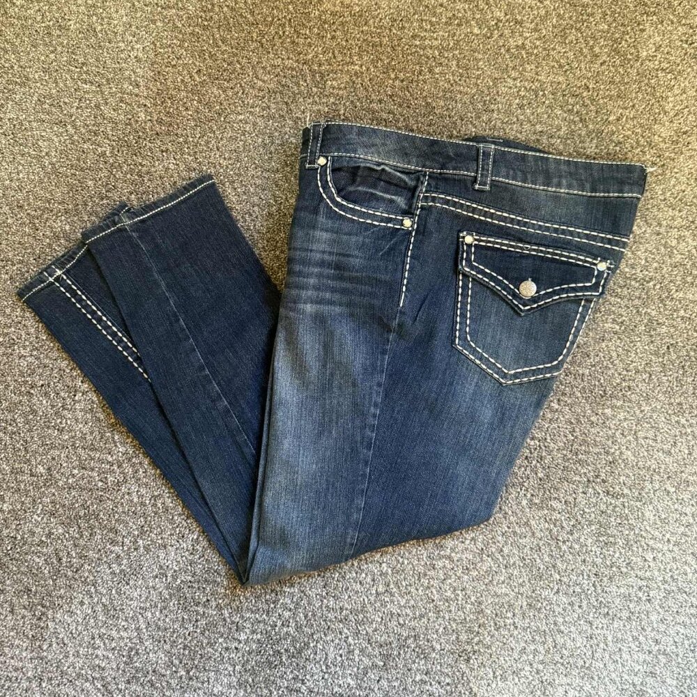 Paisley Sky Women’s Dark Wash Skinny Jeans Size 16